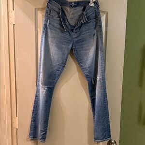 7 For All Mankind Light Blue Skinny Jeans
